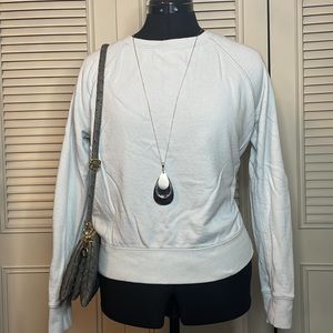 Forever 21 Baby Blue Robins Egg Blue Pullover Sweater Lightweight Size S